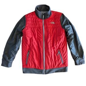 The North Face Reversible Mount Chimborazo Full Zip Jacket Boys Large 14-16 Red